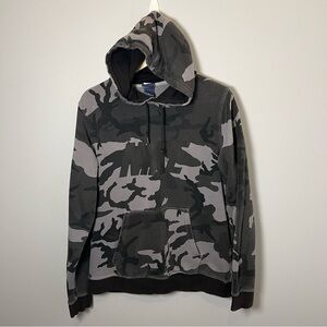 Nike‎ Camo Hoodie Men’s L Gray Camouflage Sweatshirt Fleece Pullover Outdoors